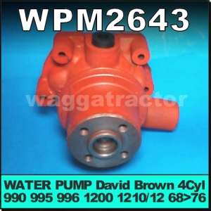 Water Pump for David Brown 990 995 996 1200 1210 1212 with AD4/47 AD4/49 AD4/55