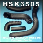 HSK3505 Radiator Hose Kit Ford Fordson Dexta Tractor with Perkins 3Cyl Diesel Engine