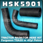 HSK5901 Radiator Hose Kit Massey Ferguson TEA20 Tractor Grey Fergy TE TEA TED 20