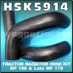 HSK5914 Radiator Hose Kit Massey Ferguson 188 Tractor & MF 178 after s/n 724936