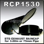 RCP1530 Std Exhaust Rain Cap Raincap 75mm ID for Allis Chalmers AC, JI Case, Chamberlain, Ford, Fiat, International IH, John Deere JD, Zetor Tractor with 3.00in pipe