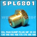 SPL6801 Sump Drain Plug Massey Ferguson 35 65 135 165 Tractor and other Perkins engines requiring 3/4JIC plug