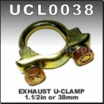 UCL0038 Exhaust Muffler U Clamp 38mm 1.50in Round Band Heavy Duty