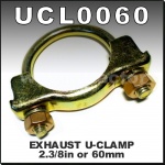 UCL0060 Exhaust Muffler U Clamp 60mm 2.38in Round Band Heavy Duty