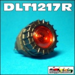DLT1217R Red Dash Warning Light 12 Volt with Globe to suit 17mm Hole