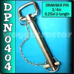 DPN0404 Drawbar Pin General Purpose Tractor 3/4in OD 6.1/4in Useable Length C1