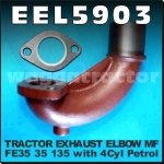 EEL5903 Exhaust Elbow Massey Ferguson 35 135 Tractor with MF 4Cyl Petrol Engine