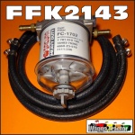 FFK2143 Sakura Single CAV Style Fuel Filter & Hose Kit w Glass Bowl & 8mm Barbs