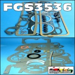 FGS3536 Full Gasket Set Fordson New Major Diesel Tractor with Ford 592E Series 1 220ci 4-Cyl Diesel Engine identified by 2 bolt valve cover
