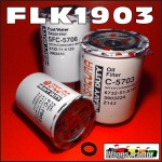 FLK1903 Oil Fuel Filter Kit Case IH 5120 5220 Tractor & JI Case 480E 580E 580K 580SK Loader Backhoe