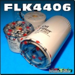FLK4406 Oil Fuel Filter Kit International ACCO Truck w IH Neuss D358 Engine 2CAV