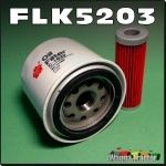 FLK5203 Oil Fuel Filter Kit Kubota B20 B21 B1200 B1400 B1502 B1600 B1700 B1750 Tractor and B2100 B2150 B2400 B4200 B5000 B5001 B5100 B6000 B6001 B6100 B6200 B7000 B7001 B7100 B7200 B8200 B9200 plus G3200 G4200 G5200 G6200 KH007 KH21