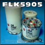 FLK5905 Oil Fuel Filter Kit Leyland 245 253 Tractor, and Massey Ferguson MF 135 154 165(LH) 240 245 250 254 353 550 Tractor with Perkins 3-152D 3Cyl, 4-203D 4Cyl Diesel Engine all with spin-on oil filter