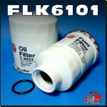 FLK6101 Oil Fuel Filter Kit Mitsubishi ME MF MG MH MJ Triton 1986 thru 1996, and NE NF NG NH Pajero 1997 thru 1993, all with 4D56 4D56T 2.5L Diesel Engine, and 36M1.5 sensor port in fuel filter 14cm long