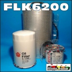 FLK6200 Oil Fuel Filter Kit Ford T Series Trader T3000 T4100 Truck, and Mazda T3000 T4100 Truck, all with Mazda HA 3.0L 4-Cyl and Mazda ZB 4.1L 6-Cyl Diesel engine, when equipped with 75mm long CAV fuel filter and cartridge bypass
