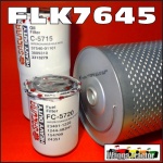FLK7645 Oil Fuel Filter Kit Steiger Cougar & Panther Tractor wIith Cummins N/NT/NTA855 & V903 Engine, and with spin-on oil filter and cartridge bypass filter