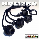 HPL12BK 4x Black Hydraulic Coupler Dust Plugs for Remotes - ISO 1/2in type