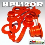 HPL12OR 4x Orange Hydraulic Coupler Dust Plugs for Remotes - ISO 1/2in type