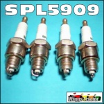 SPL5909 4x Spark Plugs Massey Ferguson MF TEA20, FE35, 35, 135 Tractor with Standard Vanguard 80mm, 85mm, 87mm 4-Cyl Petrol Engine
